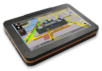 4.3 Zoll tragbare Fahrzeugnavigator GPS V4302 Unterstützung für BT, AV-IN, FM, Multimedia-Player